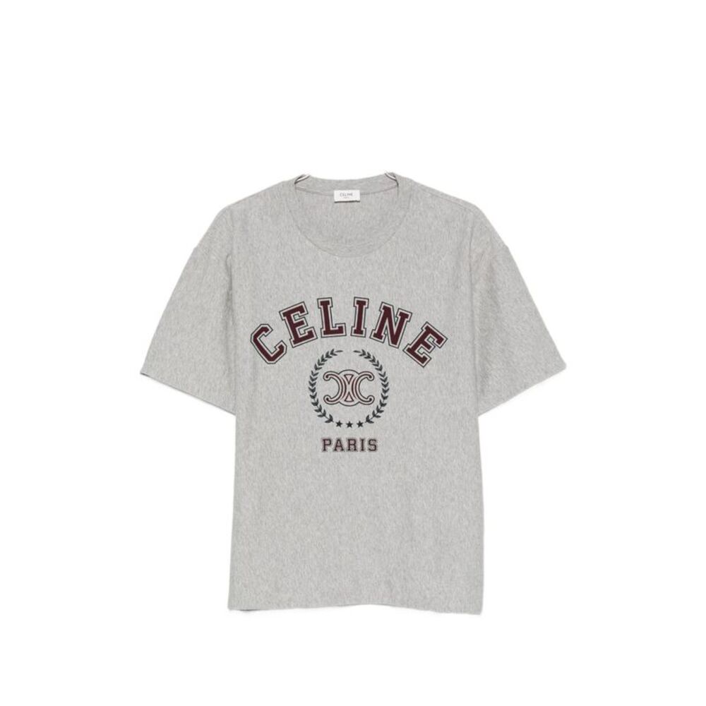 Celine Men Logo Cotton T-Shirt